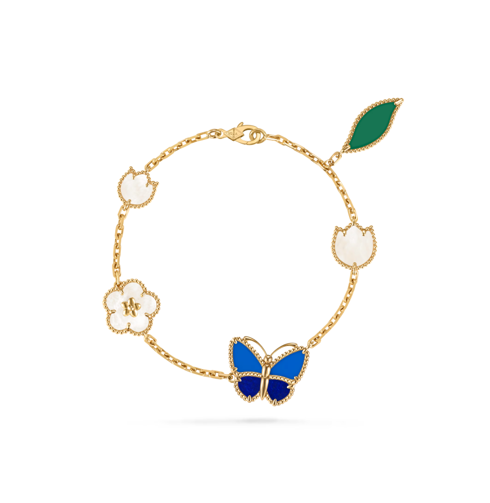 VA. 럭키 스프링 버터플라이 브레이슬릿, 5개 모티브